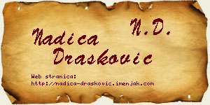 Nadica Drašković vizit kartica